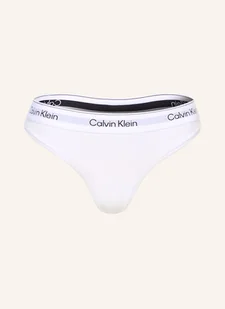 Calvin Klein Stringi Icon Cotton Modal weiss - Majtki damskie - miniaturka - grafika 1