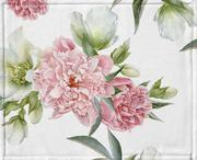 Obrusy i serwetki - Serwetka z nadrukiem, 35x35, biały w kwiaty, OM01-3 - miniaturka - grafika 1