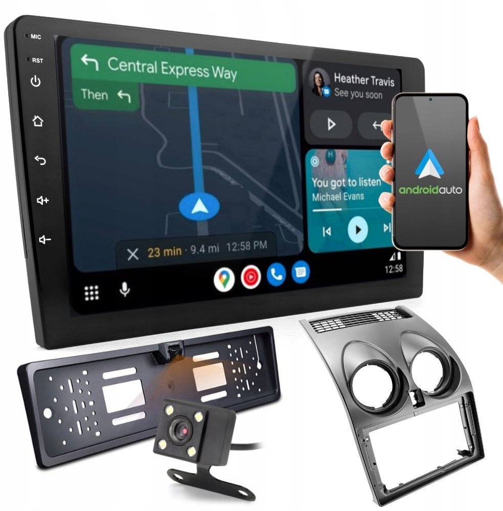 GoMedia Radio Nissan Qashqai Ramka 9