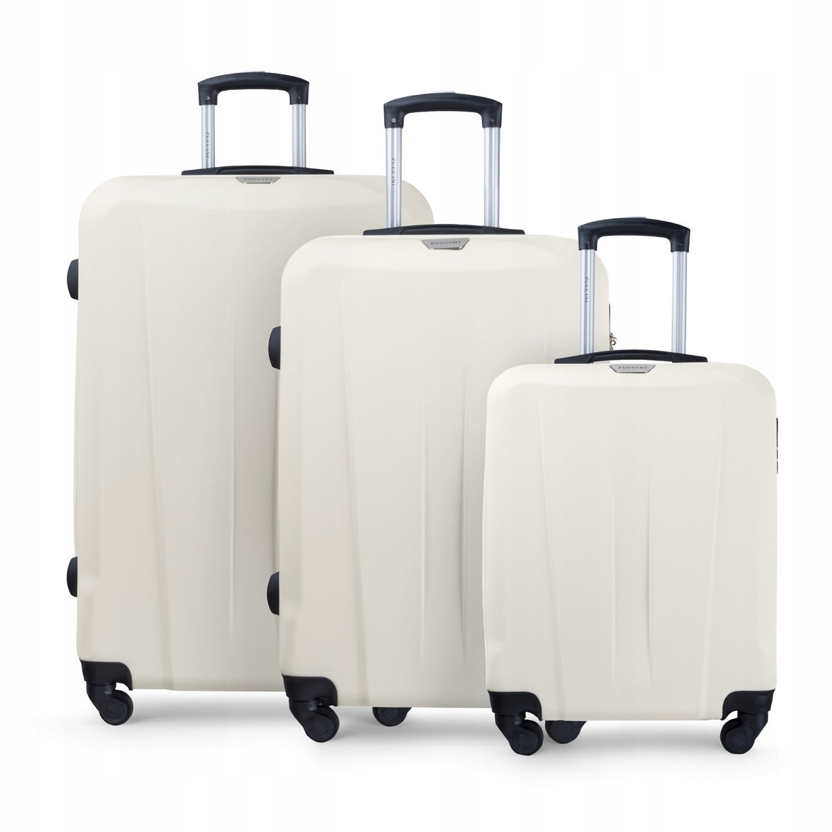 PUCCINI Zestaw Komplet WALIZEK Podróżnych ABS Na Kółkach 3w1 ABS03 0