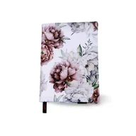Dekoracje domu - Etui Okładka na książkę Dusty Rose Peony Medium A5 - miniaturka - grafika 1