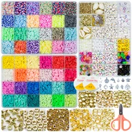 Prace ręczne dla dzieci - Zestaw do Robienia Bransoletek Biżuterii Duży Zestaw Koraliki FR1007-B - miniaturka - grafika 1