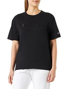 Champion T-Shirt Damski, Czarny, XS - Koszulki i topy damskie - miniaturka - grafika 1