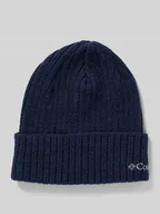 Czapki męskie - Czapka beanie z wyhaftowanym logo - miniaturka - grafika 1