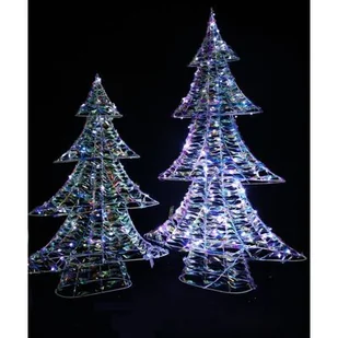 Choinka stojąca 35 LED zimny biały 30 cm - Ozdoby bożonarodzeniowe - miniaturka - grafika 1