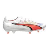 Piłka nożna - Buty piłkarskie męskie PUMA Ultra Ultimate Fg/Ag puma white/pum black/fire orchid 40.5 (7 UK) - miniaturka - grafika 1