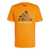 Koszulki sportowe męskie - Męska Koszulka ADIDAS REAL SZN GR TE2 IT3767 – Pomarańczowy - miniaturka - grafika 1