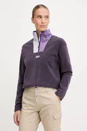 Bluzy damskie - Helly Hansen bluza polarowa DAYBREAKER damska kolor fioletowy z aplikacją 49561 - miniaturka - grafika 1