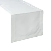 Obrusy i serwetki - Bieżnik 40 x 140 Dekoracyjny Ellen Biały+Sreb - miniaturka - grafika 1