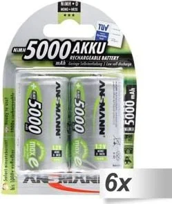 Ansmann Akumulator MaxE D / R20 5000mAh 6 szt. - Ładowarki i akumulatory - miniaturka - grafika 1