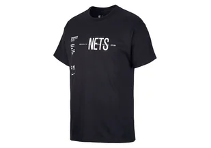 Nike Nba Brooklyn Nets World Courtside Tee Black - Koszulki męskie - miniaturka - grafika 1
