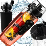 Shakery i bidony sportowe - Bidon butelka na wodę napój, szczelna sportowa z wkładem na owoce 1l 1000ml TRIZAND! - miniaturka - grafika 1