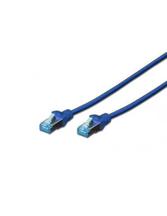 Digitus Patchcord CAT 5e SF-UTP 0.5m niebieski DK-1531-005/B DK-1531-005/B - Kable miedziane - miniaturka - grafika 2