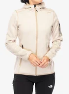 Bluzy sportowe męskie - Polar damski CMP Londra Fix Hood Jacket Knitted - b.cogesso/sesamo - miniaturka - grafika 1