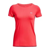 Koszulki i topy damskie - Under Armour Heatgear Armour, damska koszulka z krótkim rękawem - miniaturka - grafika 1