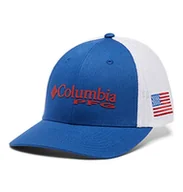 Czapki damskie - Columbia PFG czapka z siatką Mountain Blue/Us Flag S-M - miniaturka - grafika 1