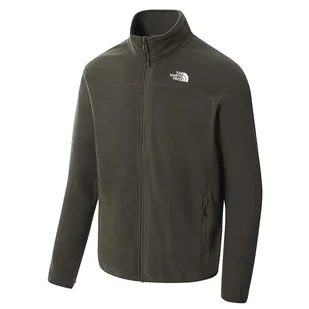 Bluza The North Face 100 Glacier Full-Zip 0A5IHQ21L1 - zielona - Bluzy sportowe męskie - miniaturka - grafika 1