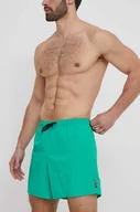 Stroje kąpielowe - EA7 Emporio Armani szorty kąpielowe kolor zielony - miniaturka - grafika 1