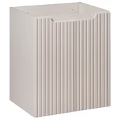 Szafki łazienkowe - Szafka łazienkowa NOVA 50 cm kaszmir pod umywalkę wisząca ryflowane fronty 2 drzwi - miniaturka - grafika 1