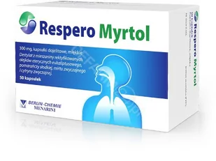 BERLIN-CHEMIE Respero Myrtol 300 mg x 50 kaps - Przeziębienie i grypa - miniaturka - grafika 1