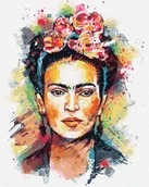Malowanie po numerach - Artnapi 40x50cm Obraz Do Malowania Po Numerach Na Drewnianej Ramie - Frida Kahlo - decoupage - miniaturka - grafika 1