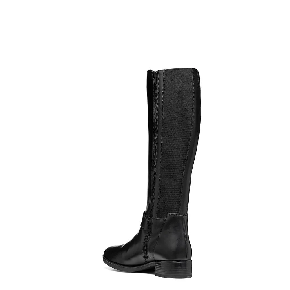 Geox Damskie buty D Felicity C Fashion Boot, czarny, 36 EU