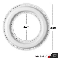 Pozostałe akcesoria do telefonów - Blaszka magnetyczna Alogy Uniwersalna Nakładka Pierścień Uchwyt do MagSafe Magnetic Ring White - miniaturka - grafika 1