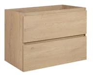 Szafki łazienkowe - Szafka łazienkowa podwieszana jasny dąb 80 cm M9-S55 - miniaturka - grafika 1