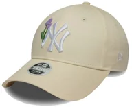 Czapki damskie - Czapka z daszkiem NEW ERA NYY Damska MLB kremowa 9FORTY - miniaturka - grafika 1