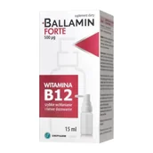 Witaminy i minerały - BALLAMIN FORTE Witamina B12 500µg, 15ml - miniaturka - grafika 1