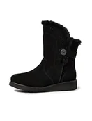 Kozaki damskie - Skechers Damskie kozaki Keepsakes Wedge Cozy Peak półdługie, czarny, 37 EU - miniaturka - grafika 1