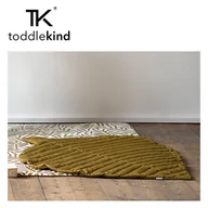 Maty edukacyjne - Toddlekind Mata do zabawy z bawełny organicznej w kształcie liścia Leaf Mat Sand Castle - miniaturka - grafika 1
