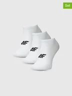 Skarpetki damskie - 4F Skarpety (3 pary) w kolorze białym - miniaturka - grafika 1