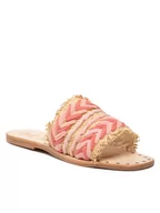 Klapki i japonki damskie - Manebi Klapki Leather Sandals S 8.3 Y0 Różowy 0000300385074 - miniaturka - grafika 1