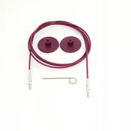 Pasmanteria - żyłka do drutów 40cm KNITPRO fioletowa - miniaturka - grafika 1