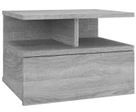 Szafki do salonu - Szafka nocna na ścianę szary dąb sonoma M2-B24 - miniaturka - grafika 1