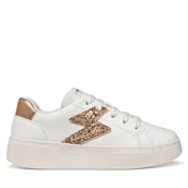 Buty dla dziewczynek - Sneakersy Geox J Mikiroshi Girl J45DVA 054EW C1ZH8 D Biały - miniaturka - grafika 1