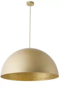 Sigma złota lampa wisząca SFERA gold 50 cm 32293 półokrągła lampa sufitowa złoty środek do jadalni nad stół z matowym kloszem 32293 - Lampy sufitowe - miniaturka - grafika 1