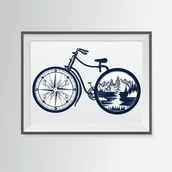 Plakaty - Plakat Rower format A3 - miniaturka - grafika 1