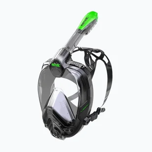 Maska pełnotwarzowa do snorkelingu SEAC Libera black/green lime - Maski do nurkowania - miniaturka - grafika 1