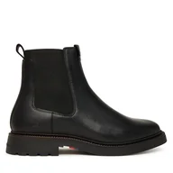 Botki męskie - Sztyblety Tommy Hilfiger Comfort Lwt FM0FM05591 Czarny - miniaturka - grafika 1