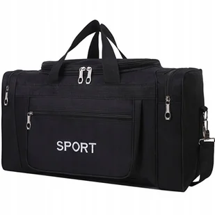 Torba Podróżna Sportowa Treningowa 30L Czarna Bagaż Na Siłownię Basen Duża - Akcesoria podróżnicze - miniaturka - grafika 1