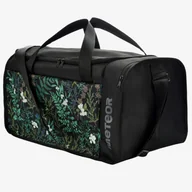 Torby sportowe - Sportowa Torba Meteor Fitness Czarna w Kwiaty 40L 16899 - miniaturka - grafika 1