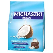 Inne słodycze - Mieszko Michaszki Cukierki z wiórkami kokosowymi w czekoladzie 260 g - miniaturka - grafika 1