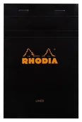 Notesy i bloczki - Blok Rhodia N°14 11x17 cm, linie, czarny - miniaturka - grafika 1