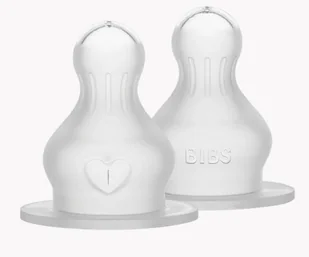 BIBS Antykolkowy smoczek silikonowy wymienny do butelek BIBS, średni przepływ, 2 PACK - Smoczki do butelek - miniaturka - grafika 1