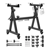 Akcesoria do instrumentów klawiszowych - MOZOS KSX6 Statyw klawiszowy pod keyboard pianino na kołach - miniaturka - grafika 1