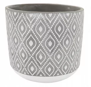 Doniczka Betonowa Na Kwiaty Etno 12,5 Cm Szara - Donice - miniaturka - grafika 1