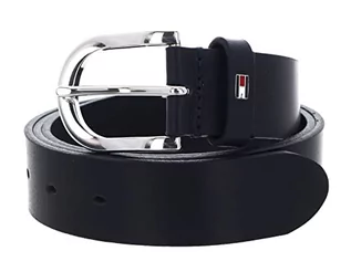 Paski - Tommy Hilfiger Skórzany pasek damski New Danny Belt, Niebieski (Night Sky), 75 - grafika 1