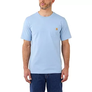 Carhartt T-shirt męski, niebieski alpejski melanż, XS - Koszulki męskie - miniaturka - grafika 1